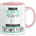 Trompeterin Tasse Geschenk Becher Stark Attraktiv Furchtlos Trompeterin Lustige Geschenkidee Rosa Trendation