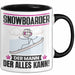 Snowboarder Tasse Geschenk für Snowboarder Der Mann Der Alles Kann Geschenkidee zum Geburtstag Schwarz Trendation