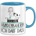 Geschenk für Hundennäherin Tasse Lustige Geschenkidee Geburtstag Ich Bin Hundennäherin Ich Darf Das Blau Trendation