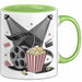 Filmfan Tasse Geschenkidee für Kinoliebhaber Lustiger Spruch Grün Trendation