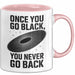 Physiker Tasse Geschenk Einmal schwarz immer schwarz Rosa Trendation