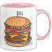 Burger Fan Tasse Geschenkidee für Grillmeister Rosa Trendation
