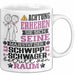 Schwippschwager Geschenk Tasse Lustiger Spruch Erheben Sie Sich Der Schwippschwager Betritt den Raum Weiß Trendation