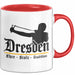 Dresden Fußball Tasse Geschenk Lustige Geschenkidee Spruch Ehre Stolz Tradition Rot Trendation