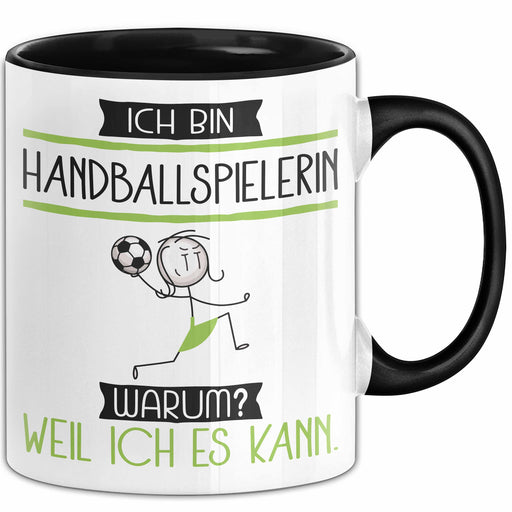 Handballspielerin Tasse Geschenk Ich Bin Handballspielerin Warum Weil Ich Es Kann Geschenkidee Geburtstag Trendation