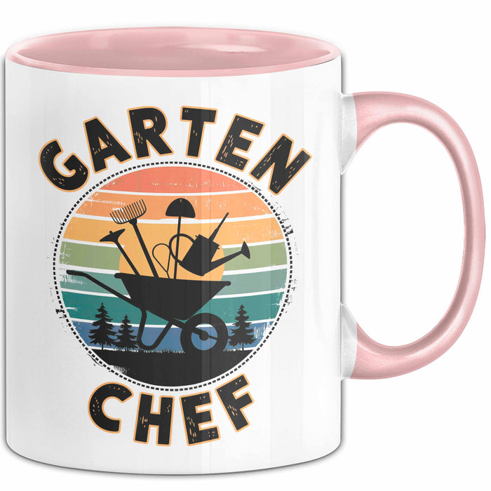 Garten Pflanzen Gärtner Tasse Geschenk Lustige Geschenkidee Spruch Garten Chef Rosa Trendation