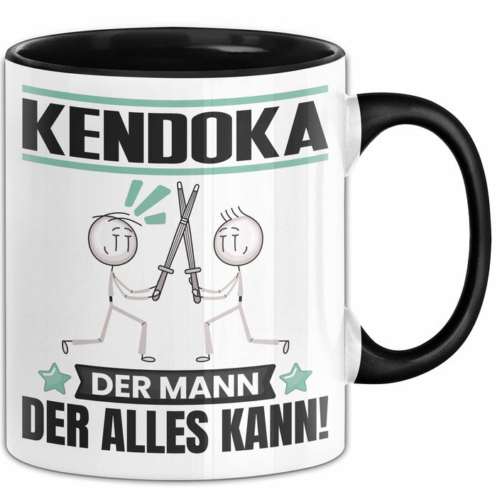 Kendoka Tasse Geschenk für Kendoka Der Mann Der Alles Kann Geschenkidee zum Geburtstag Schwarz Trendation