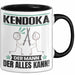 Kendoka Tasse Geschenk für Kendoka Der Mann Der Alles Kann Geschenkidee zum Geburtstag Schwarz Trendation