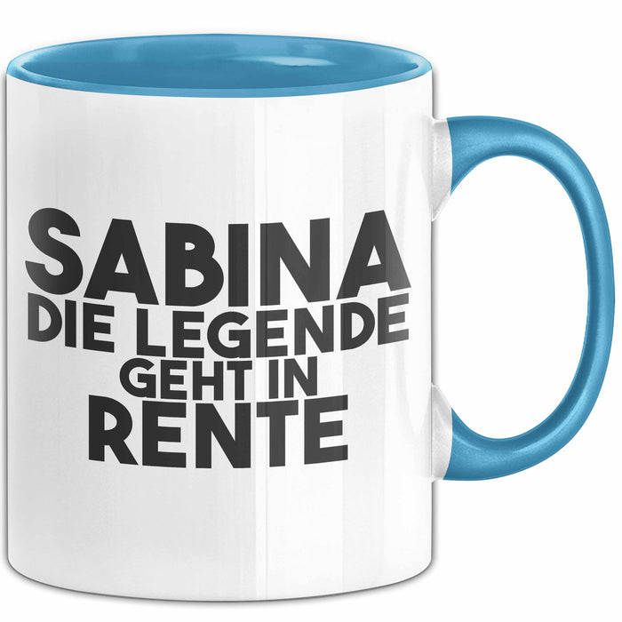 Sabina Tasse Sabina – Die Legende Geht In Rente Geschenk
