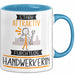 Handwerkerin Tasse Geschenk Becher Stark Attraktiv Furchtlos Handwerkerin Lustige Geschenkidee Blau Trendation