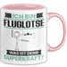 Fluglotse Tasse Geschenk für Fluglotse Geburtstag Lustiger Spruch Kaffee-Becher Was Ist Deine Superkraft Rosa Trendation