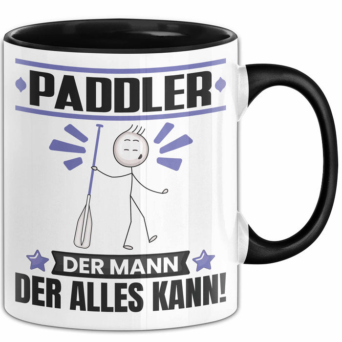Paddler Tasse Geschenk für Paddler Der Mann Der Alles Kann Geschenkidee zum Geburtstag Schwarz Trendation