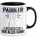 Paddler Tasse Geschenk für Paddler Der Mann Der Alles Kann Geschenkidee zum Geburtstag Schwarz Trendation