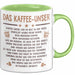 Kaffeeliebhaber Tasse Geschenk Lustige Geschenkidee Spruch Das Kaffee Unser Grün Trendation