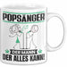 Popsänger Tasse Geschenk für Popsänger Der Mann Der Alles Kann Geschenkidee zum Geburtstag Weiß Trendation
