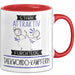Taekwondo-Kämpferin Tasse Geschenk Becher Stark Attraktiv Furchtlos Taekwondo-Kämpferin Lustige Geschenkidee Rot Trendation