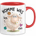Schaf Tasse Geschenkidee Komme Was Wolle Ich Sheep That Rot Trendation