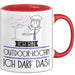 Geschenk für Outdoor-Köchin Tasse Lustige Geschenkidee Geburtstag Ich Bin Outdoor-Köchin Ich Darf Das Rot Trendation