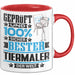 Tiermaler Geschenk Lustiger Spruch für Tiermaler Geschenkidee Bester Tiermaler Der Welt Rot Trendation