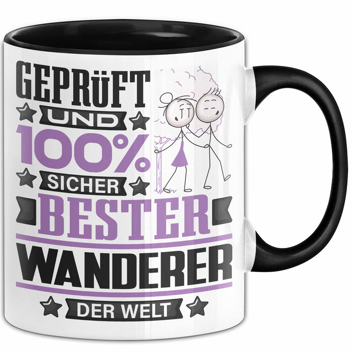 Wanderer Geschenk Lustiger Spruch für Wanderer Geschenkidee Bester Wanderer Der Welt Schwarz Trendation