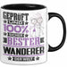 Wanderer Geschenk Lustiger Spruch für Wanderer Geschenkidee Bester Wanderer Der Welt Schwarz Trendation