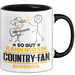 Country-Fan Geschenk Tasse So Gut Kann Nur Ein Country-Fan Aussehen Geschenkidee Kaffee-Becher Schwarz Trendation