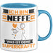Neffe Tasse Geschenk für Neffe Geburtstag Lustiger Spruch Kaffee-Becher Was Ist Deine Superkraft Blau Trendation