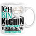 Köchin Ausbildung Start Geschenk Tasse Ich Bin Köchin In Der Ausbildung Ich Darf Das Kaffee-Becher Geschenkidee Weiß Trendation