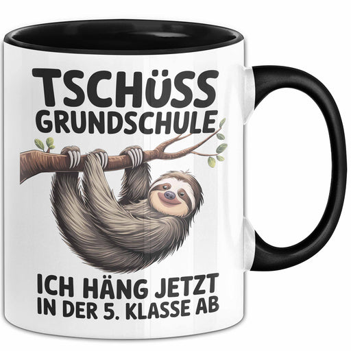 Schule Tasse Geschenk Tschuess Grundschule 5 Klasse Geschenkidee Geburtstag Fuenftklaessler Trendation