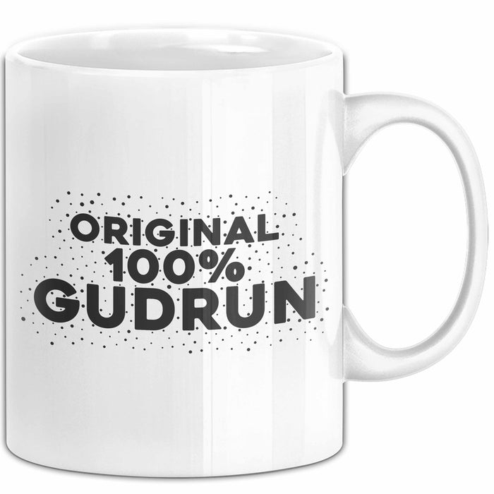 Gudrun Tasse Original 100% Gudrun Geschenk Weiß Trendation