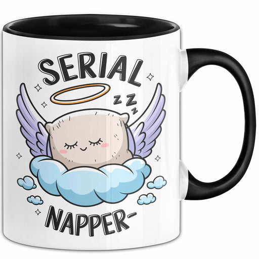 Serien Napper Tasse Geschenkidee für Schläfern Fans Trendation
