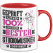 Studiomusiker Geschenk Lustiger Spruch für Studiomusiker Geschenkidee Bester Studiomusiker Der Welt Rot Trendation