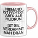 Heidrun Tasse Geschenk Niemand Ist Perfekt Heidrun Verdammt Nah Dran Geschenkidee Rosa Trendation