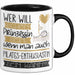 Pilates-Enthusiastin Tasse Geschenk Spruch Wer Will Schon Prinzessin Sein Wenn Man Auch Pilates-Enthusiastin Sein Kann Trendation