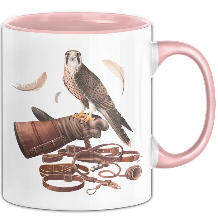 Falke Adlerei Enthusiast Tasse Geschenk Lustige Geschenkidee Spruch Für Greifvogel Fans Rosa Trendation