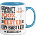 DIY-Bastler Geschenk Lustiger Spruch für DIY-Bastler Geschenkidee Bester DIY-Bastler Der Welt Blau Trendation