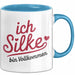 Silke Tasse Geschenk Ich Bin Vollkommen Silke Geschenkidee Geburtstag Blau Trendation
