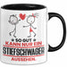 Stiefschwager Geschenk Tasse So Gut Kann Nur Ein Stiefschwager Aussehen Geschenkidee Kaffee-Becher Schwarz Trendation