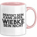Wiebke Tasse Perfekt Sein Kann Jeder, Wiebke Sein Nicht Geschenk Rosa Trendation