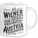 Österreich Wien Wienerisch Tasse Geschenk Lustige Geschenkidee Spruch Dem Fussball Verschworen Den Eid, Der Austria Geschworen Weiß Trendation