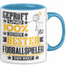 Fußballspieler Geschenk Lustiger Spruch für Fußballspieler Geschenkidee Bester Fußballspieler Der Welt Blau Trendation