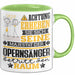 Opernsänger Geschenk Tasse Lustiger Spruch Erheben Sie Sich Der Opernsänger Betritt den Raum Grün Trendation