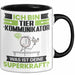 Tierkommunikator Tasse Geschenk für Tierkommunikator Geburtstag Lustiger Spruch Kaffee-Becher Was Ist Deine Superkraft Schwarz Trendation