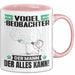 Vogelbeobachter Tasse Geschenk für Vogelbeobachter Der Mann Der Alles Kann Geschenkidee zum Geburtstag Rosa Trendation
