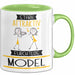 Model Tasse Geschenk Becher Stark Attraktiv Furchtlos Model Lustige Geschenkidee Grün Trendation