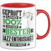 Jazz-Enthusiast Geschenk Lustiger Spruch für Jazz-Enthusiast Geschenkidee Bester Jazz-Enthusiast Der Welt Rot Trendation