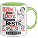 Beste Tonmeisterin Der Welt Tasse Geschenk für Eine Tonmeisterin Geprüft Und Sicher Geschenkidee Geburtstag Weihnachten Grün Trendation