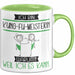 Kung-Fu-Meisterin Tasse Geschenk Ich Bin Kung-Fu-Meisterin Warum Weil Ich Es Kann Geschenkidee Geburtstag Grün Trendation
