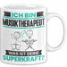 Musiktherapeut Tasse Geschenk für Musiktherapeut Geburtstag Lustiger Spruch Kaffee-Becher Was Ist Deine Superkraft Weiß Trendation