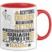 Squash-Spieler Geschenk Tasse Lustiger Spruch Erheben Sie Sich Der Squash-Spieler Betritt den Raum Rot Trendation